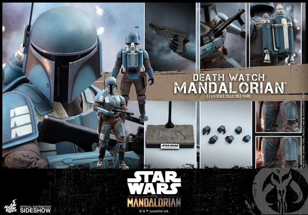 Star Wars The Mandalorian Action Figure 1/6 Death Watch Mandalorian 30 cm product photo