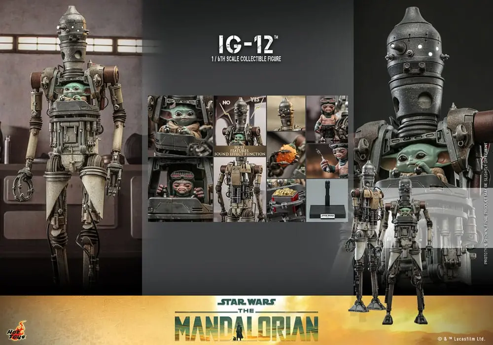 Star Wars: The Mandalorian Action Figure 1/6 IG-12 36 cm termékfotó