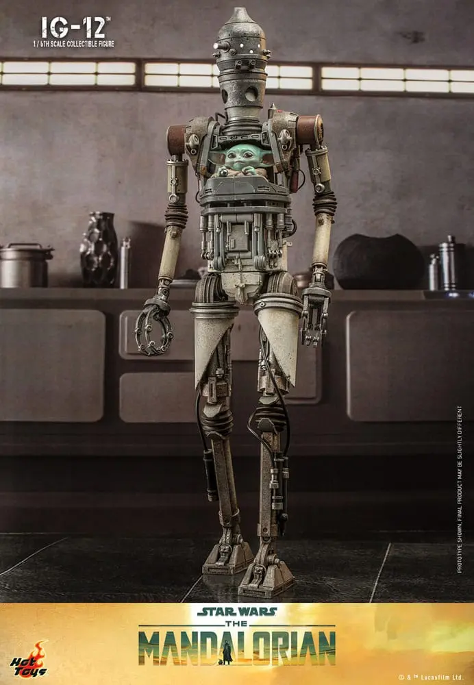 Star Wars: The Mandalorian Action Figure 1/6 IG-12 36 cm termékfotó