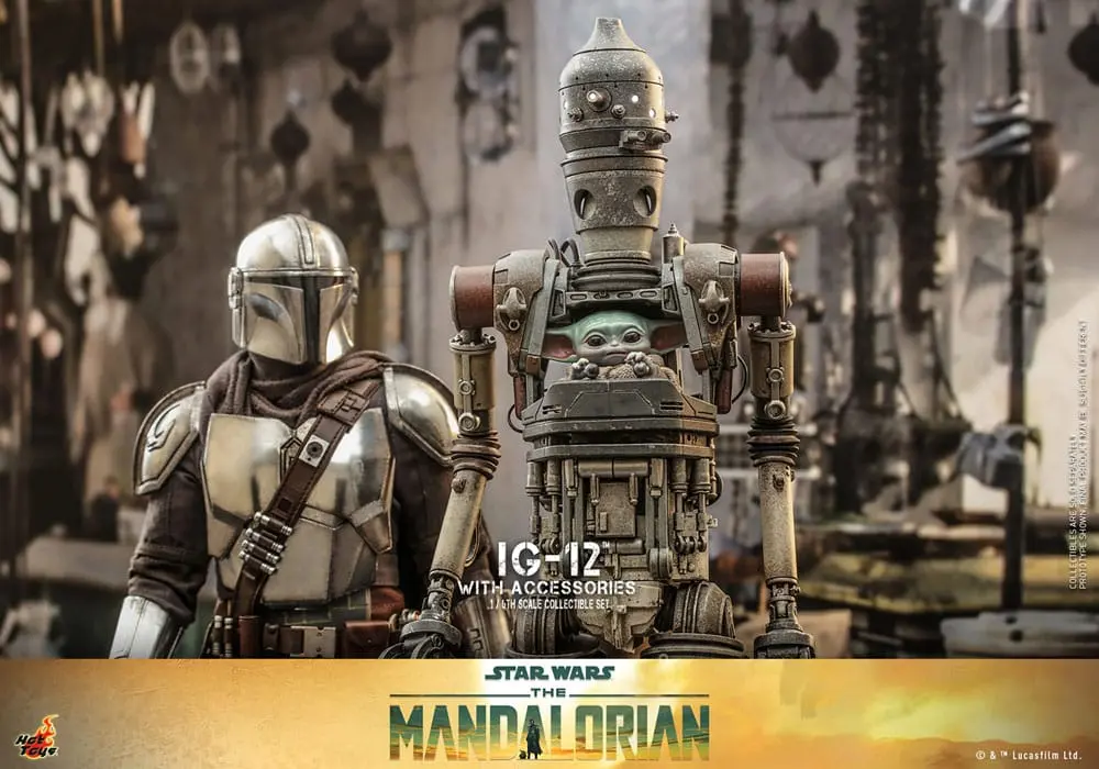 Star Wars: The Mandalorian Action Figure 1/6 IG-12 with accessories 36 cm product photo