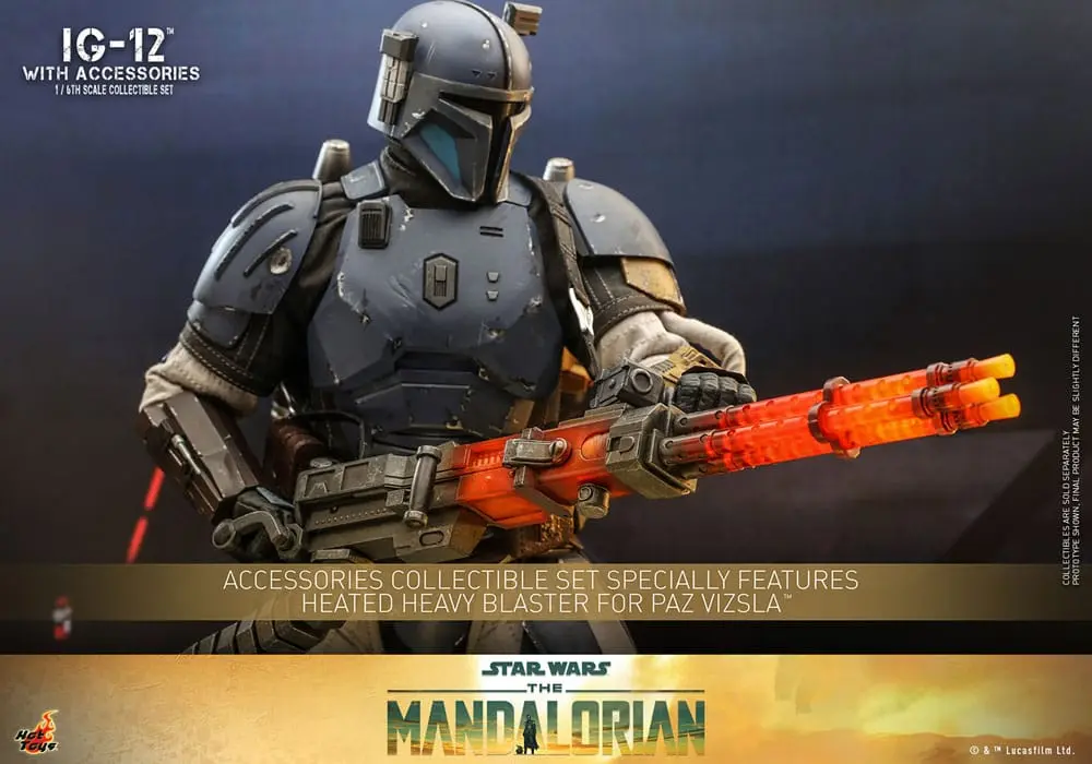 Star Wars: The Mandalorian Action Figure 1/6 IG-12 with accessories 36 cm product photo