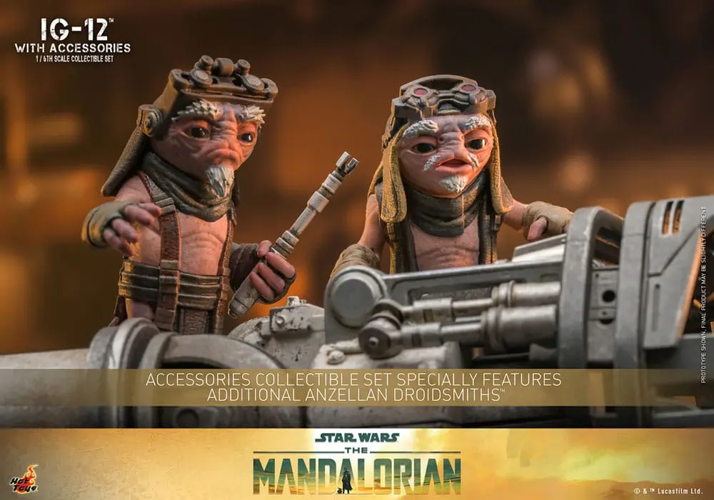 Star Wars: The Mandalorian Action Figure 1/6 IG-12 with accessories 36 cm product photo