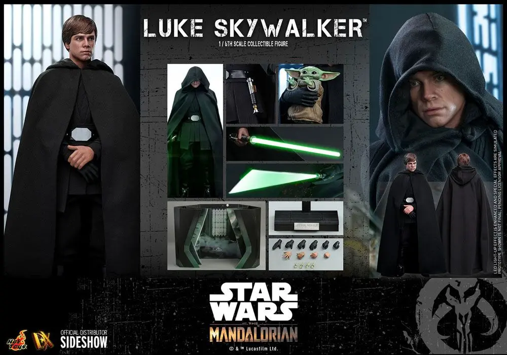 Star Wars The Mandalorian Action Figure 1/6  Luke Skywalker 30 cm termékfotó