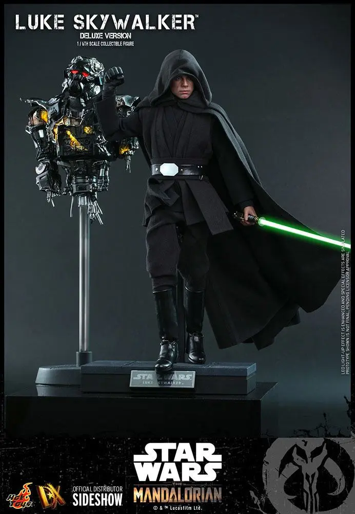 Star Wars The Mandalorian Action Figure 1/6  Luke Skywalker (Deluxe Version) 30 cm termékfotó