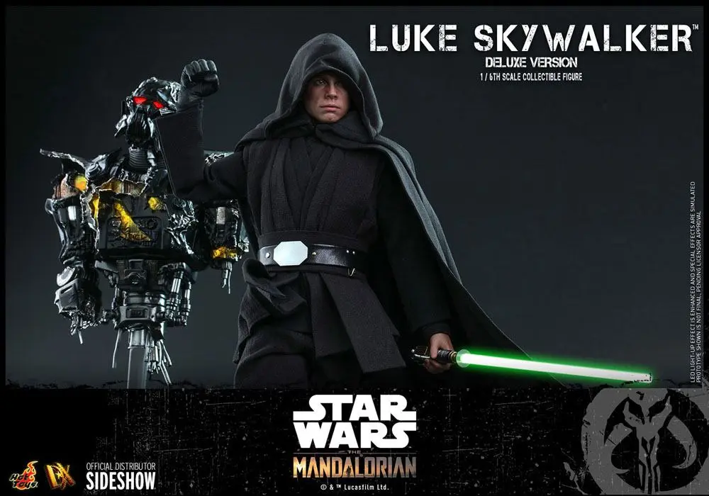 Star Wars The Mandalorian Action Figure 1/6  Luke Skywalker (Deluxe Version) 30 cm termékfotó