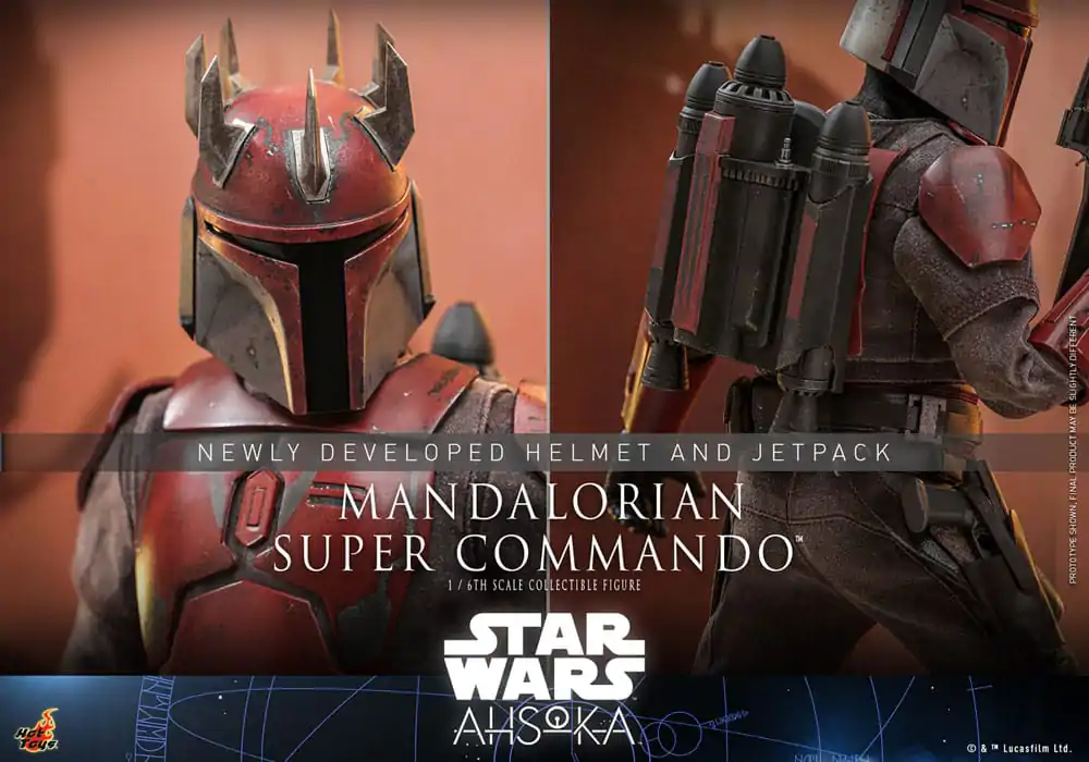 Star Wars: The Mandalorian Action Figure 1/6 Mandalorian Super Commando 31 cm product photo