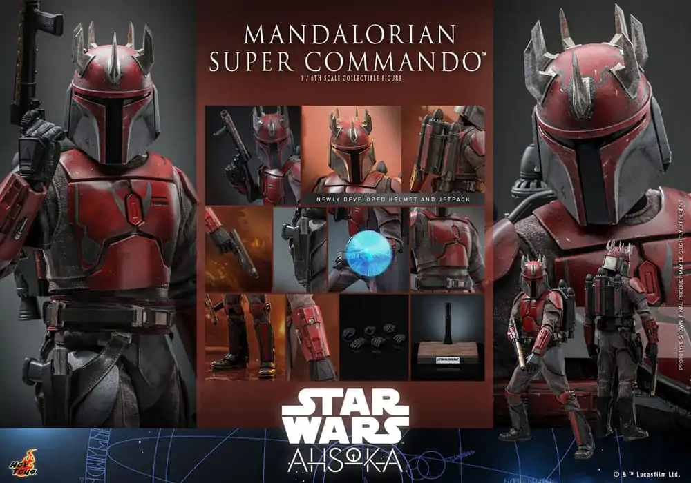 Star Wars: The Mandalorian Action Figure 1/6 Mandalorian Super Commando 31 cm product photo