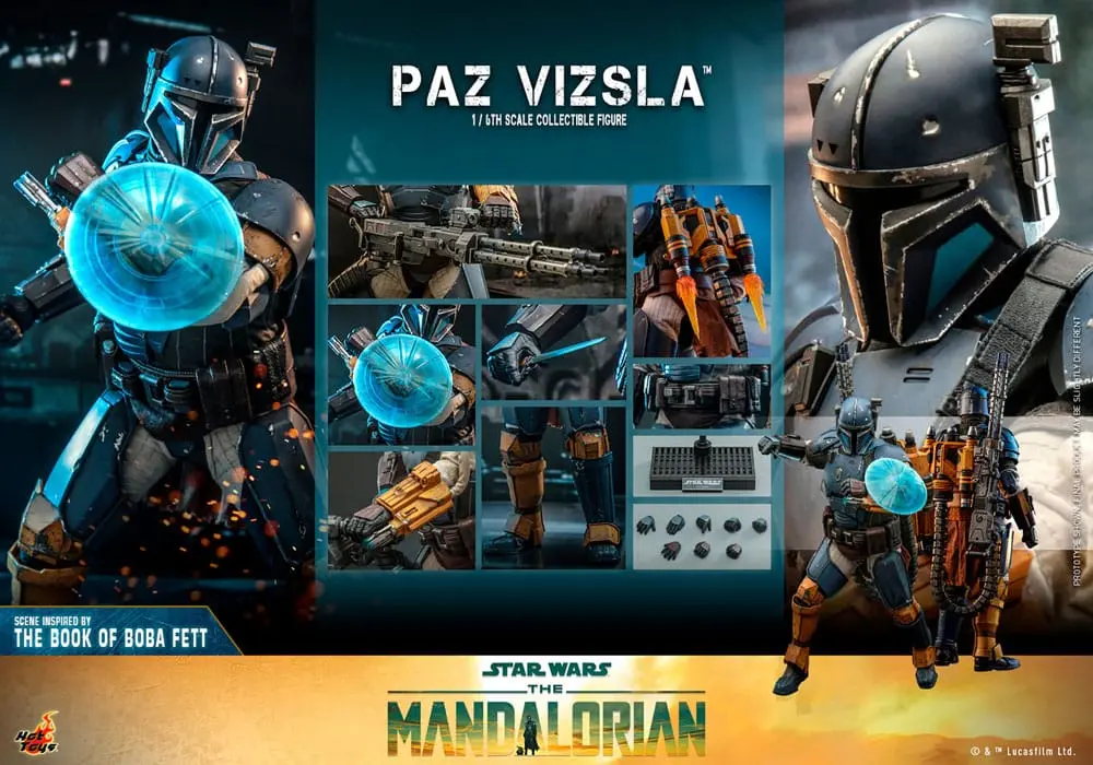 Star Wars The Mandalorian Action Figure 1/6 Paz Vizsla 32 cm product photo