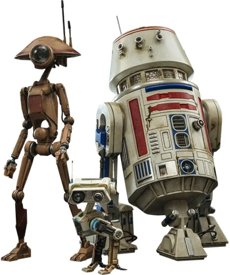 Star Wars The Mandalorian Action Figures 1/6 R5-D4, Pit Droid, &amp; BD-72 product photo