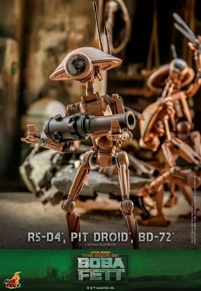 Star Wars The Mandalorian Action Figures 1/6 R5-D4, Pit Droid, &amp; BD-72 product photo