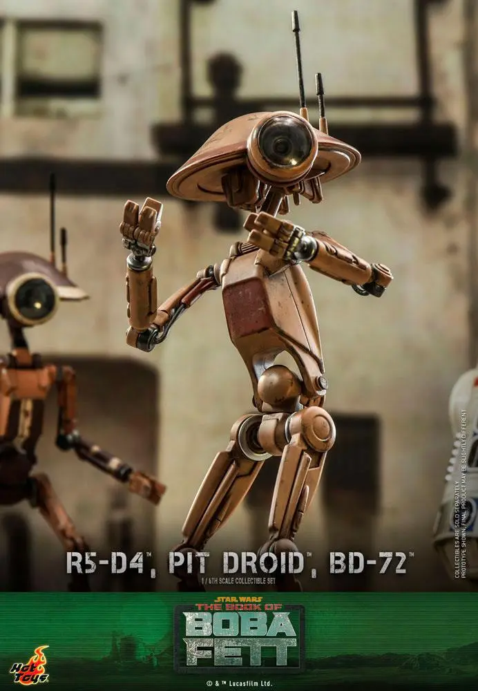 Star Wars The Mandalorian Action Figures 1/6 R5-D4, Pit Droid, &amp; BD-72 product photo
