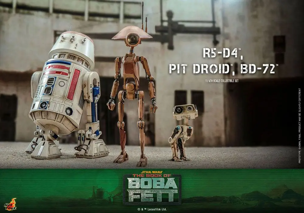 Star Wars The Mandalorian Action Figures 1/6 R5-D4, Pit Droid, &amp; BD-72 product photo