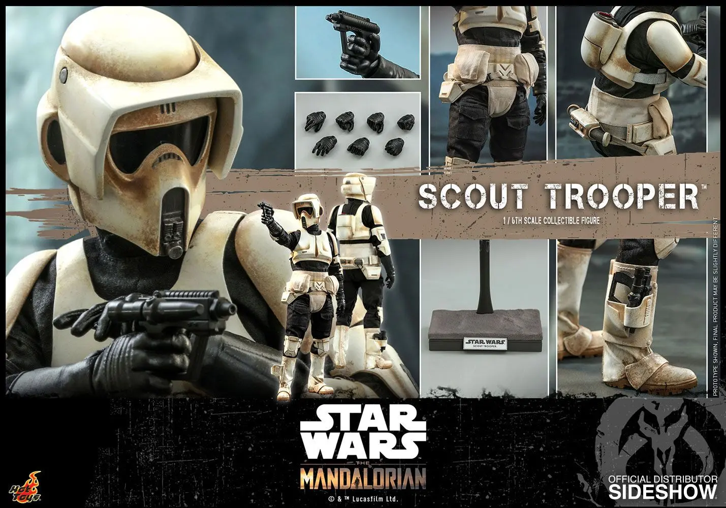 Star Wars The Mandalorian Action Figure 1/6 Scout Trooper 30 cm product photo
