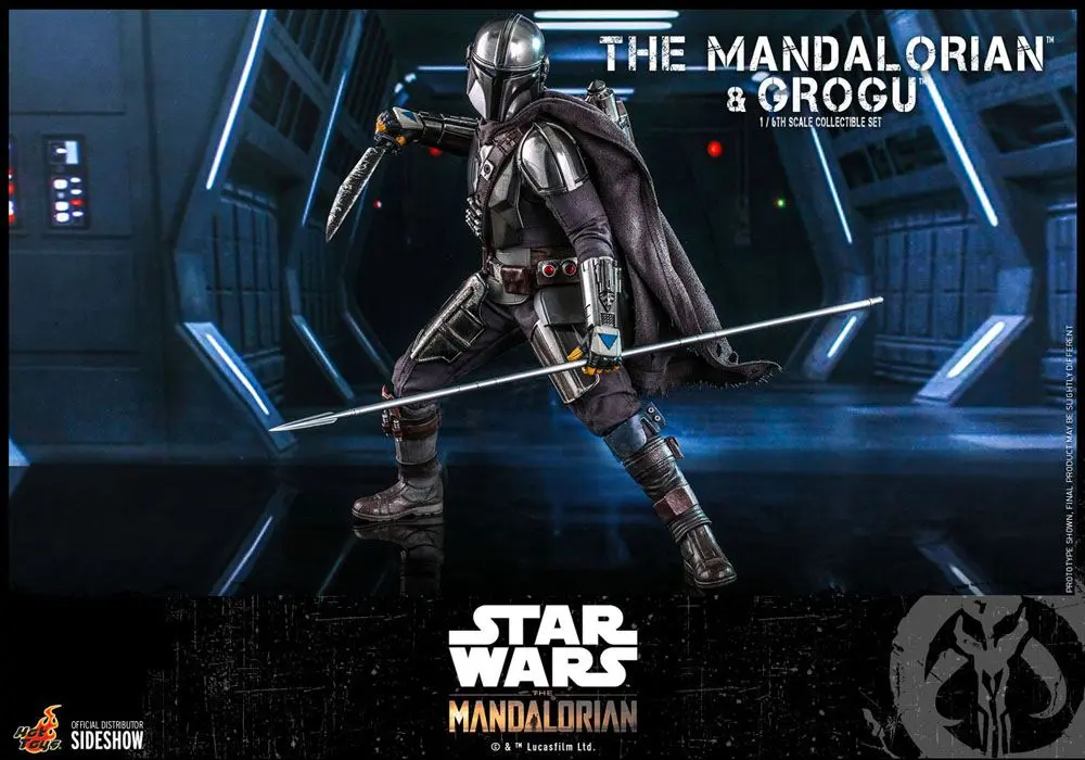 Star Wars The Mandalorian Action Figure 2-Pack 1/6 The Mandalorian &amp; Grogu 30 cm product photo