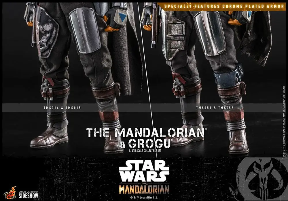 Star Wars The Mandalorian Action Figure 2-Pack 1/6 The Mandalorian &amp; Grogu 30 cm product photo