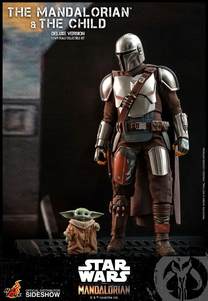 Star Wars The Mandalorian Action Figure 2-Pack 1/6 The Mandalorian &amp; The Child Deluxe 30 cm product photo