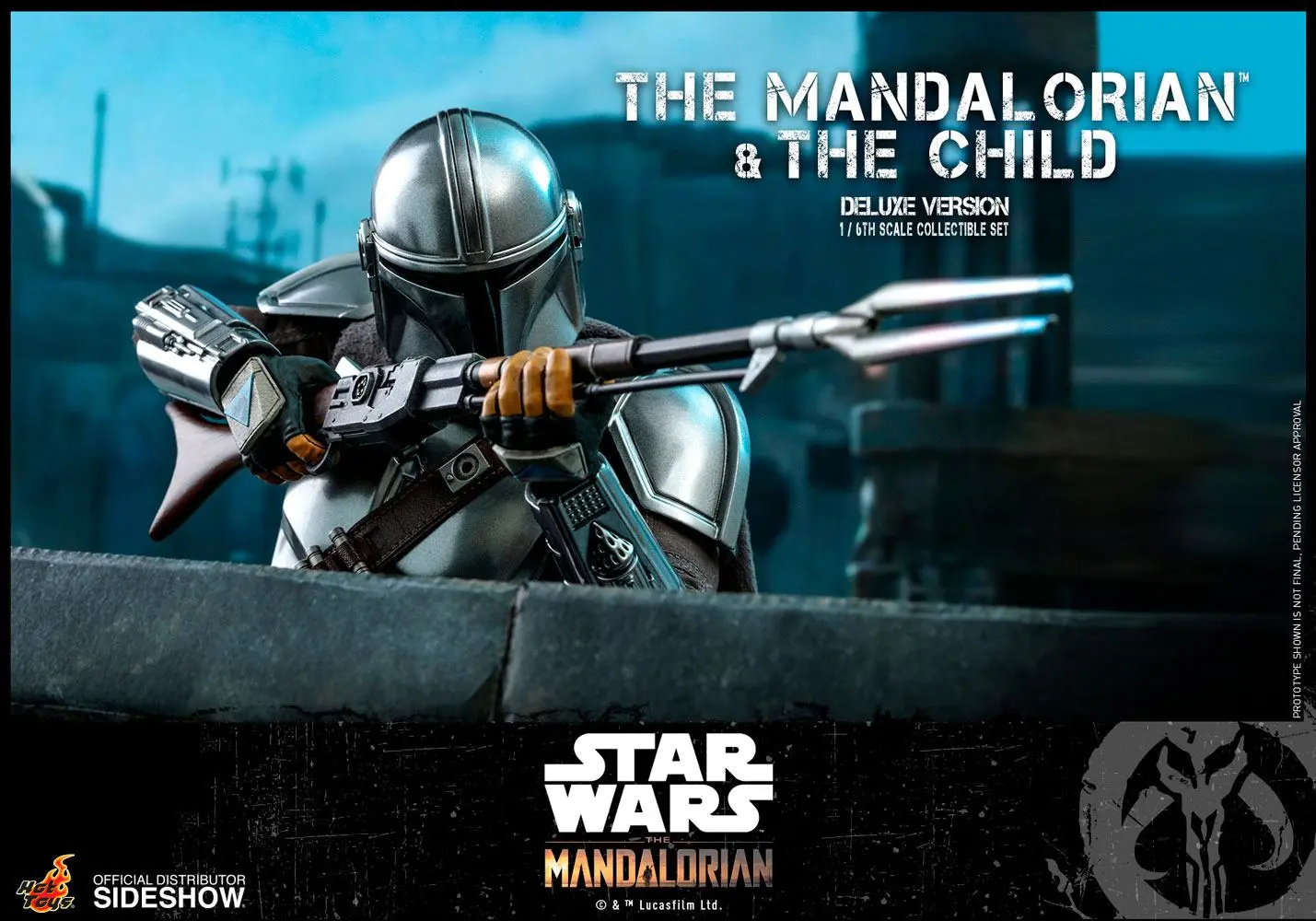 Star Wars The Mandalorian Action Figure 2-Pack 1/6 The Mandalorian &amp; The Child Deluxe 30 cm product photo