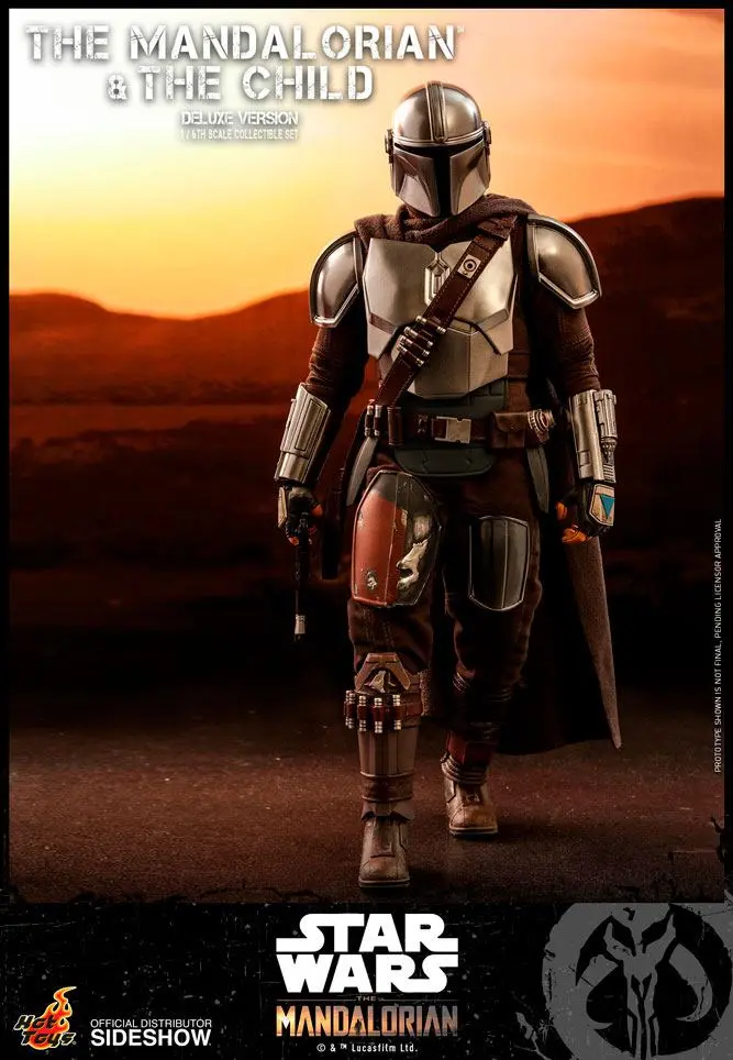 Star Wars The Mandalorian Action Figure 2-Pack 1/6 The Mandalorian &amp; The Child Deluxe 30 cm product photo
