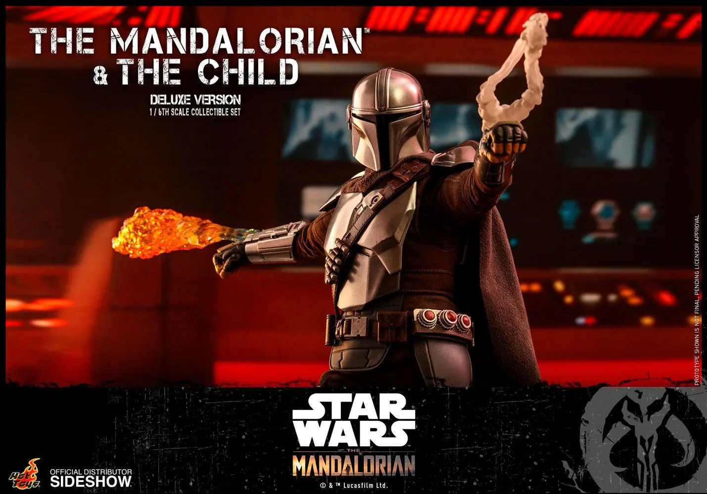 Star Wars The Mandalorian Action Figure 2-Pack 1/6 The Mandalorian &amp; The Child Deluxe 30 cm product photo