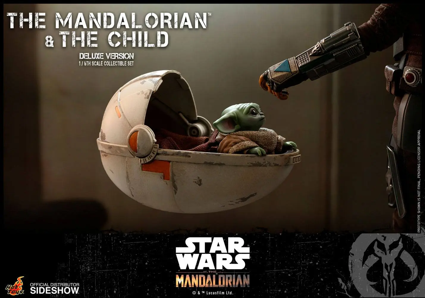 Star Wars The Mandalorian Action Figure 2-Pack 1/6 The Mandalorian &amp; The Child Deluxe 30 cm product photo