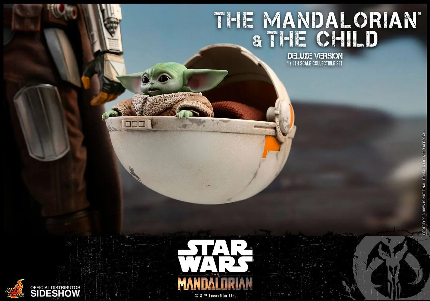 Star Wars The Mandalorian Action Figure 2-Pack 1/6 The Mandalorian &amp; The Child Deluxe 30 cm product photo