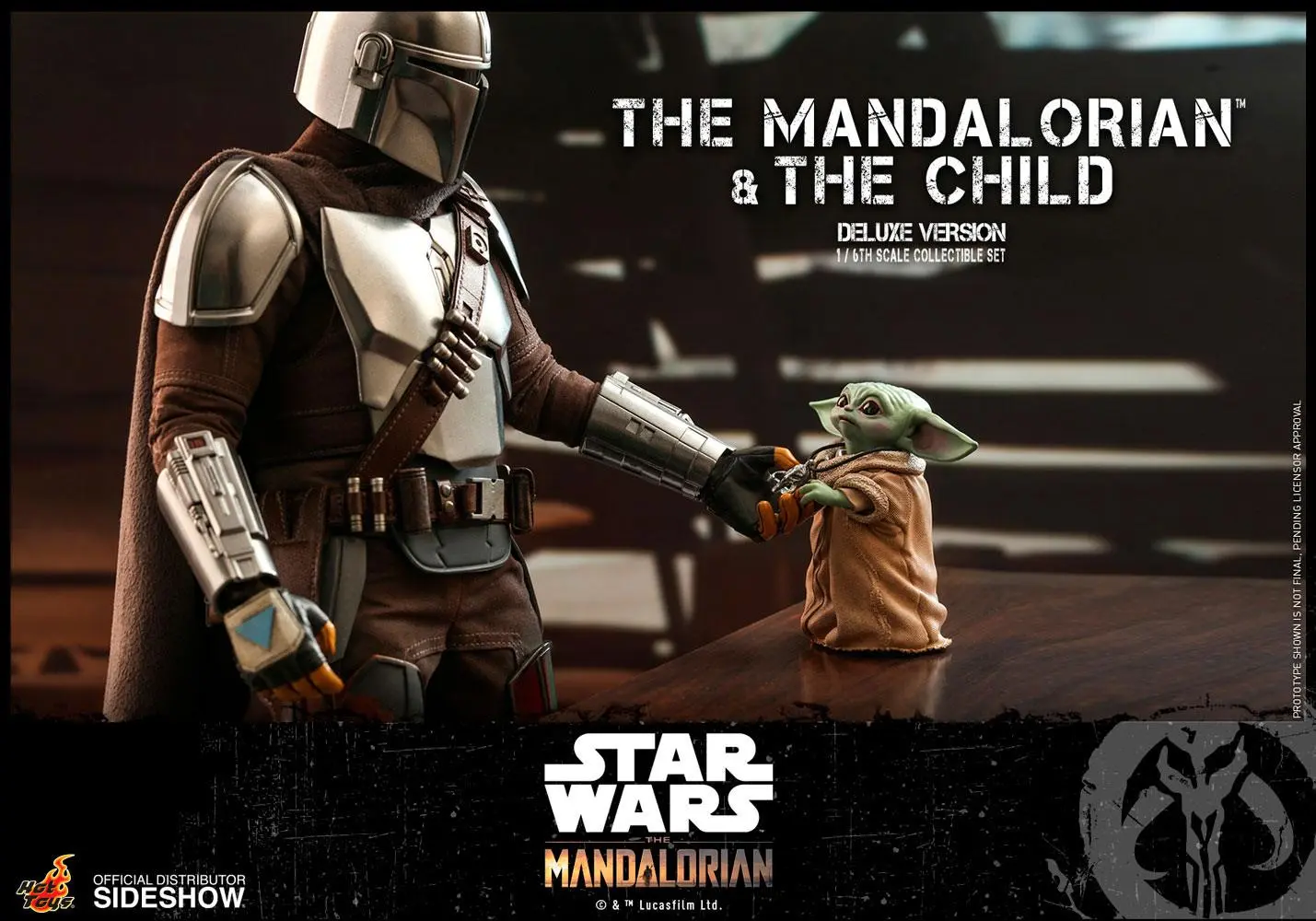 Star Wars The Mandalorian Action Figure 2-Pack 1/6 The Mandalorian &amp; The Child Deluxe 30 cm product photo