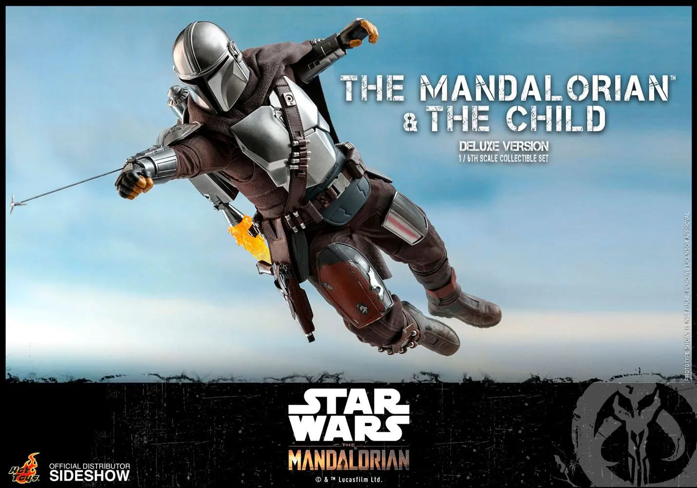 Star Wars The Mandalorian Action Figure 2-Pack 1/6 The Mandalorian &amp; The Child Deluxe 30 cm product photo