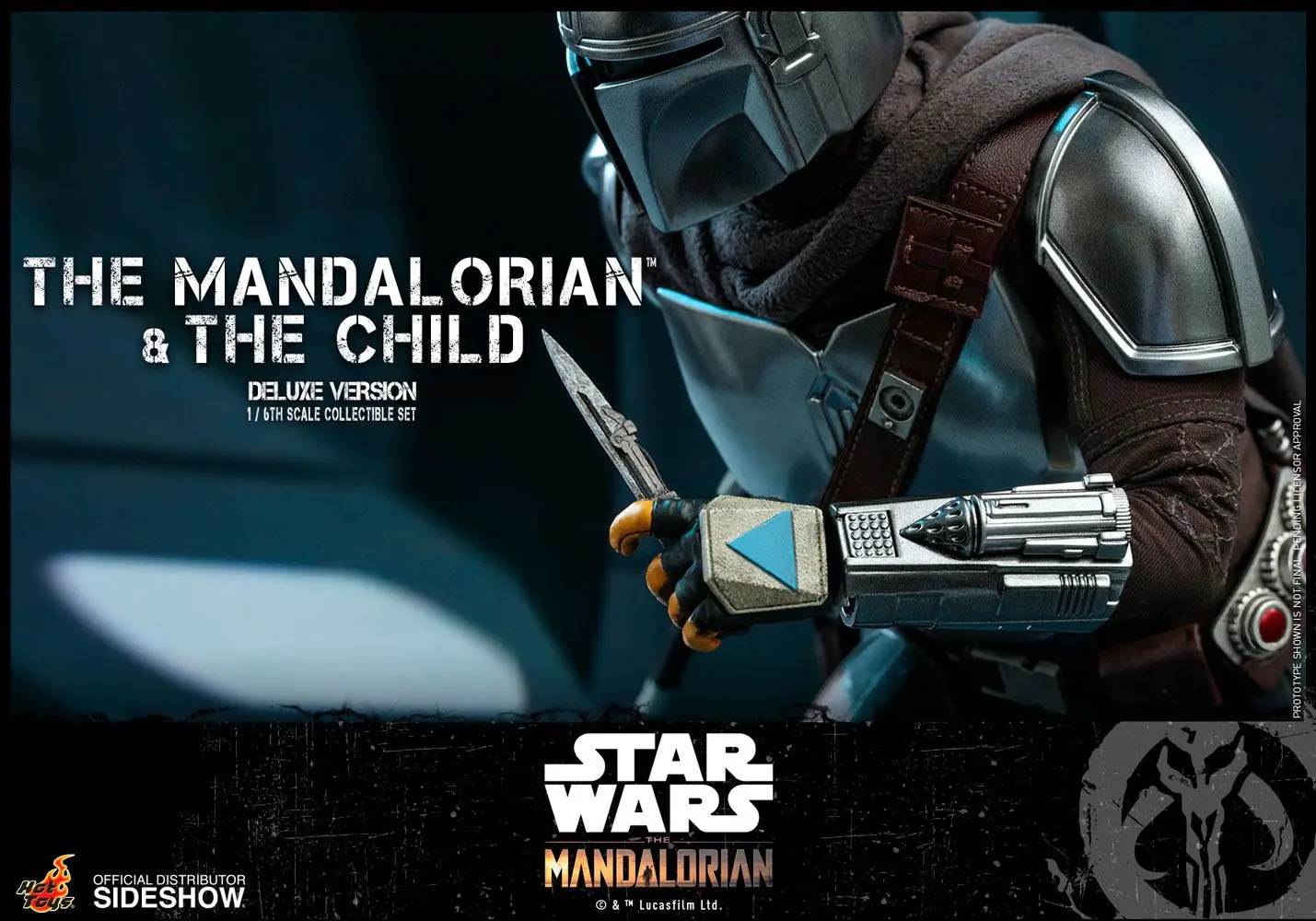 Star Wars The Mandalorian Action Figure 2-Pack 1/6 The Mandalorian &amp; The Child Deluxe 30 cm product photo