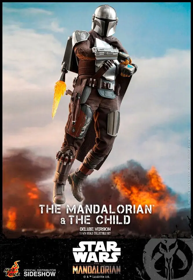 Star Wars The Mandalorian Action Figure 2-Pack 1/6 The Mandalorian &amp; The Child Deluxe 30 cm product photo