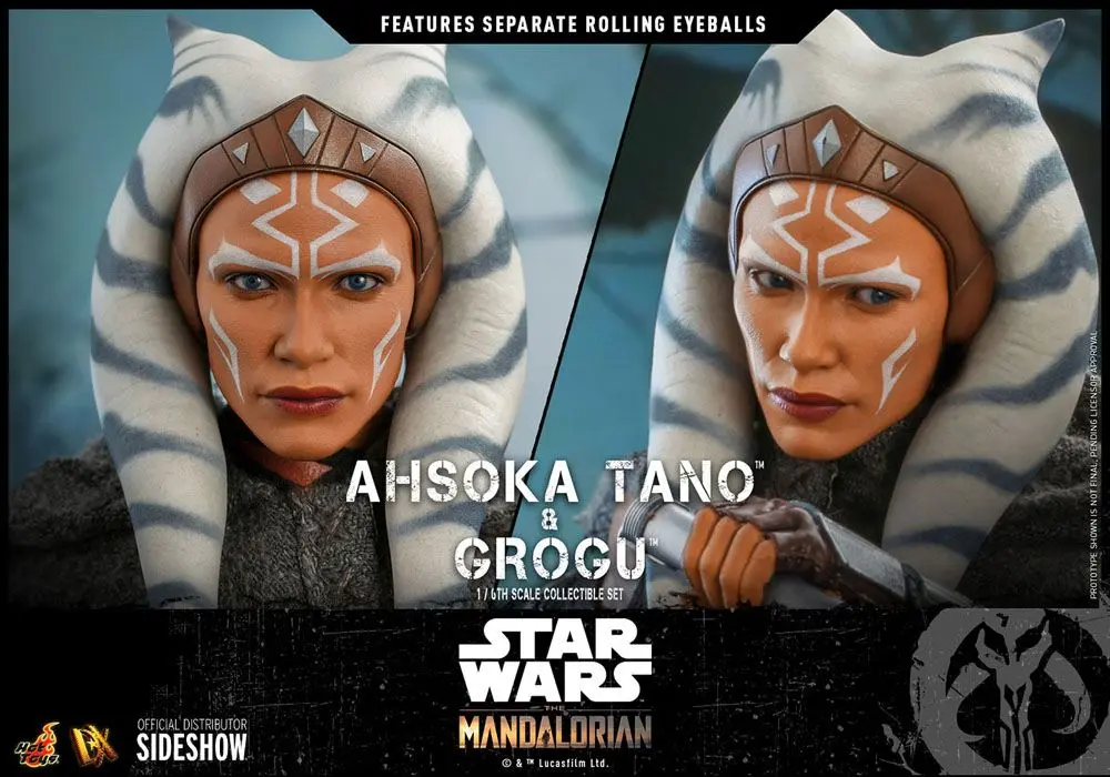 Star Wars The Mandalorian Action Figure 2-Pack 1/6 Ahsoka Tano & Grogu 29 cm termékfotó