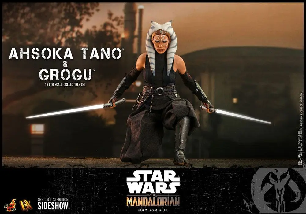 Star Wars The Mandalorian Action Figure 2-Pack 1/6 Ahsoka Tano & Grogu 29 cm termékfotó