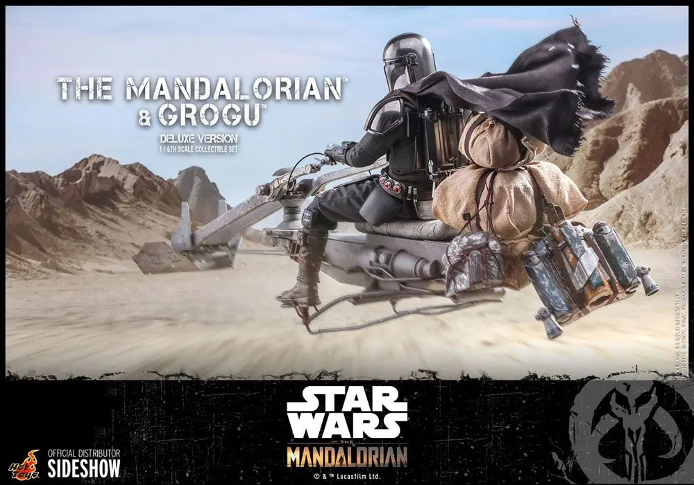 Star Wars The Mandalorian Action Figure 2-Pack 1/6 The Mandalorian &amp; Grogu Deluxe Version 30 cm product photo