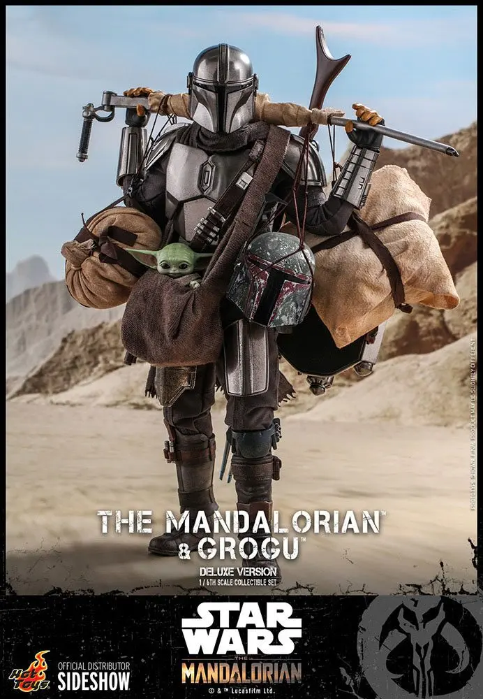 Star Wars The Mandalorian Action Figure 2-Pack 1/6 The Mandalorian &amp; Grogu Deluxe Version 30 cm product photo