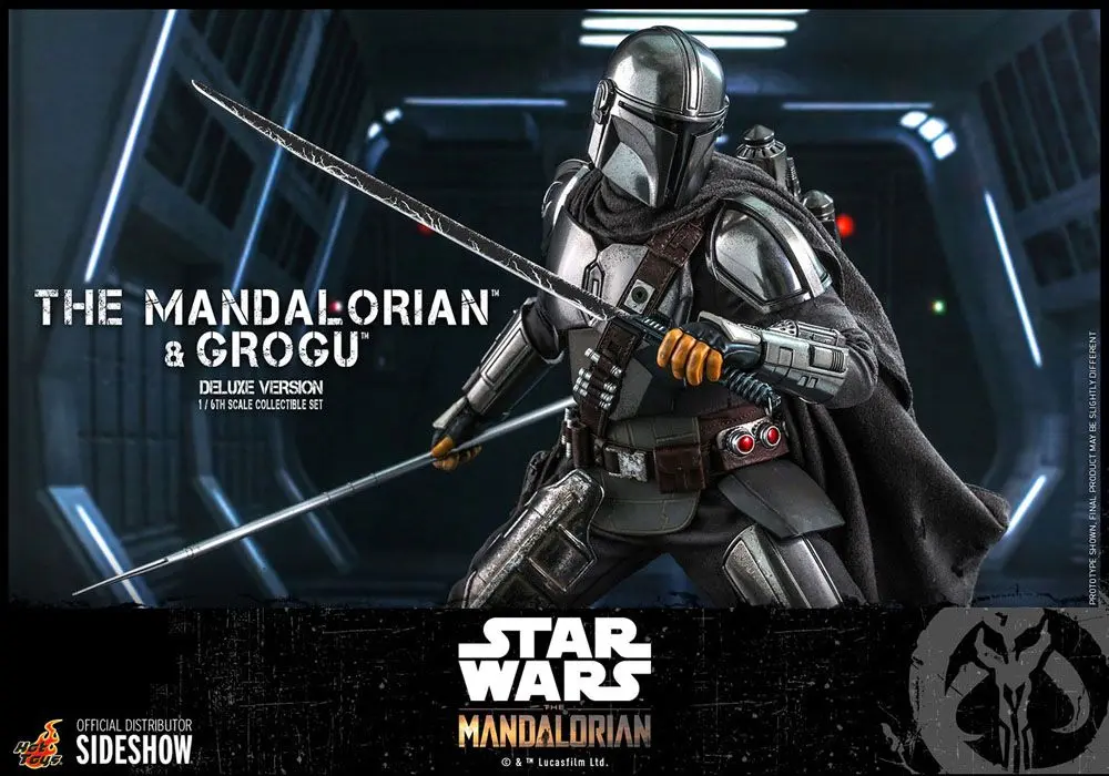 Star Wars The Mandalorian Action Figure 2-Pack 1/6 The Mandalorian &amp; Grogu Deluxe Version 30 cm product photo