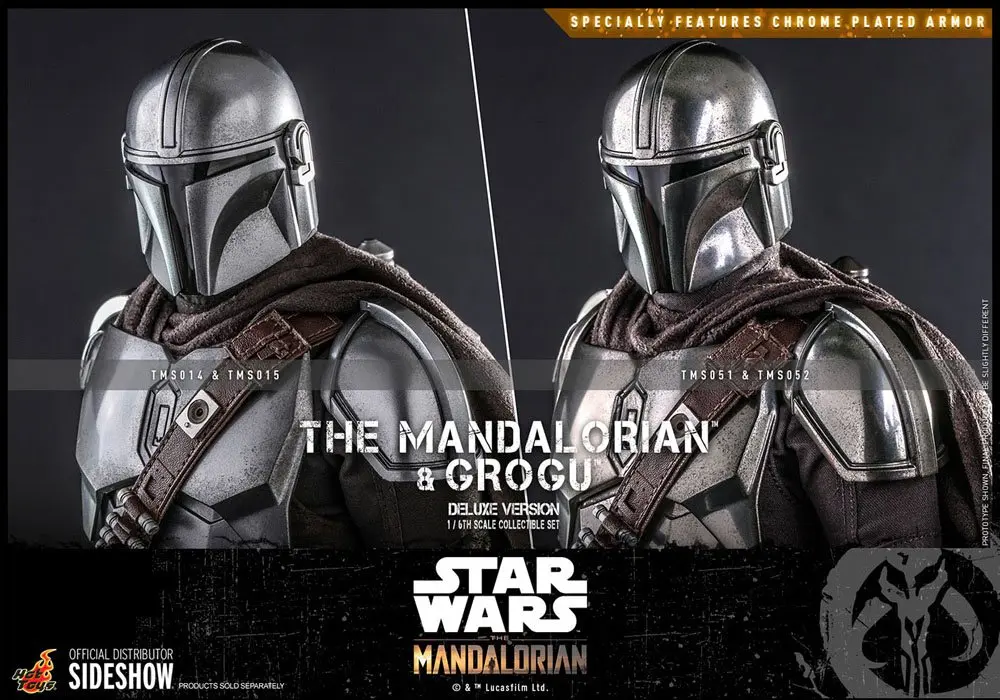 Star Wars The Mandalorian Action Figure 2-Pack 1/6 The Mandalorian &amp; Grogu Deluxe Version 30 cm product photo
