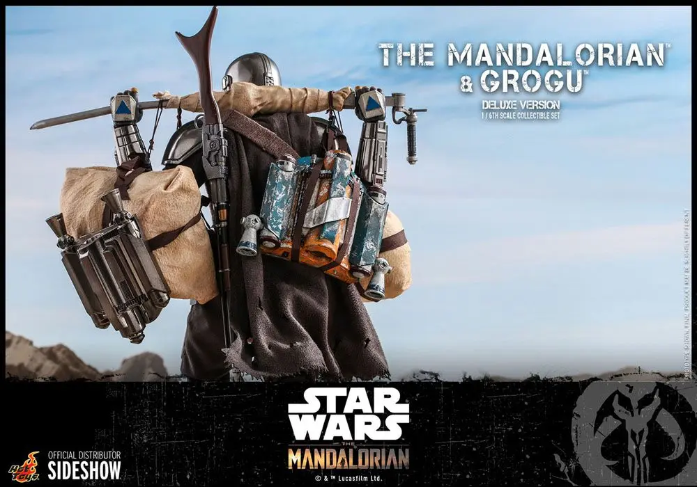 Star Wars The Mandalorian Action Figure 2-Pack 1/6 The Mandalorian &amp; Grogu Deluxe Version 30 cm product photo