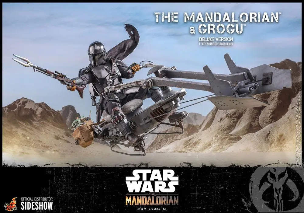 Star Wars The Mandalorian Action Figure 2-Pack 1/6 The Mandalorian &amp; Grogu Deluxe Version 30 cm product photo