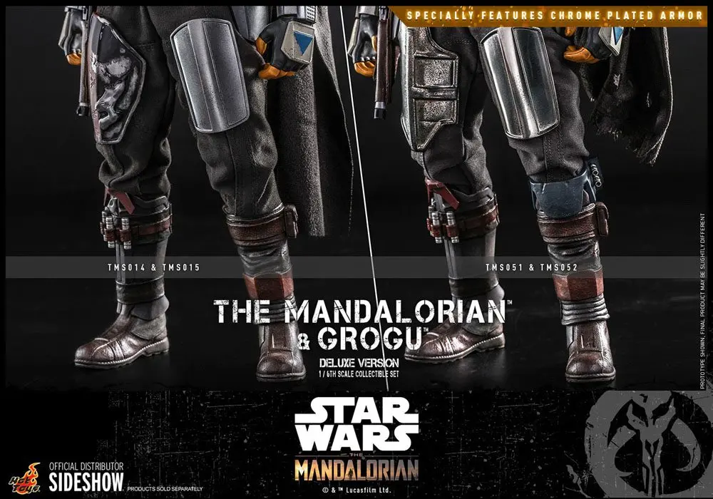 Star Wars The Mandalorian Action Figure 2-Pack 1/6 The Mandalorian &amp; Grogu Deluxe Version 30 cm product photo