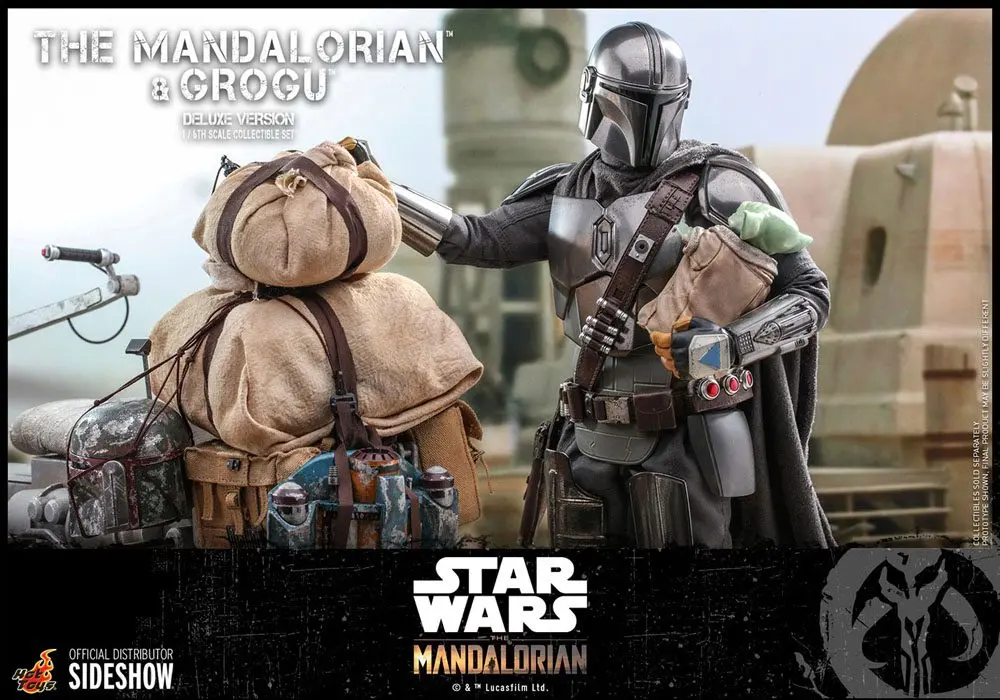 Star Wars The Mandalorian Action Figure 2-Pack 1/6 The Mandalorian &amp; Grogu Deluxe Version 30 cm product photo