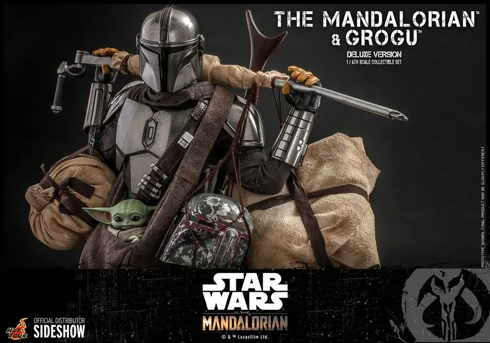 Star Wars The Mandalorian Action Figure 2-Pack 1/6 The Mandalorian &amp; Grogu Deluxe Version 30 cm product photo