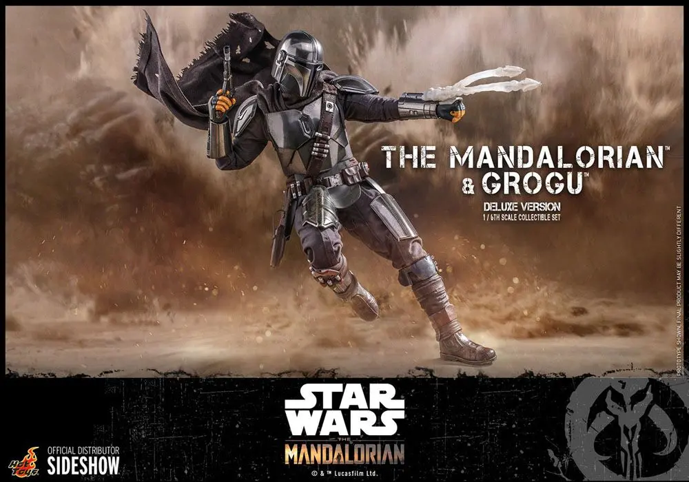 Star Wars The Mandalorian Action Figure 2-Pack 1/6 The Mandalorian &amp; Grogu Deluxe Version 30 cm product photo