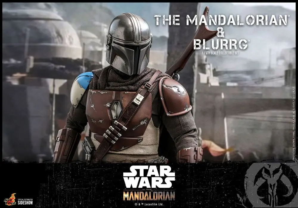 Star Wars The Mandalorian Action Figure 2-Pack 1/6 The Mandalorian &amp; Blurrg 37 cm product photo
