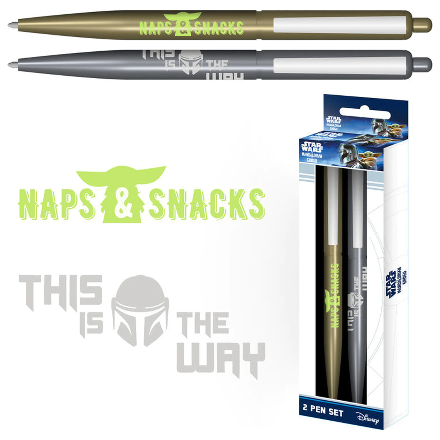 Star Wars The Mandalorian set 2 pens product photo