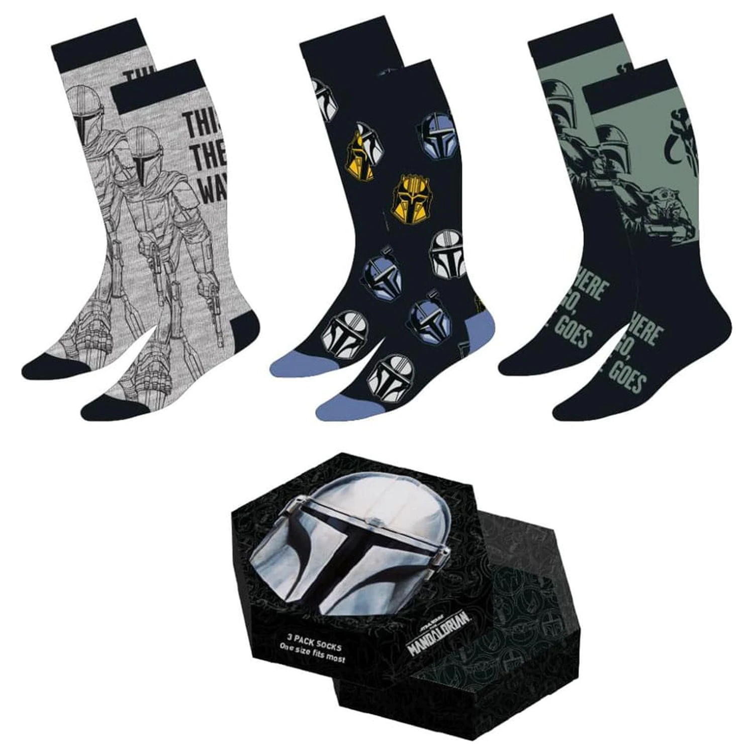 Star Wars: The Mandalorian Socks 3-Pack Mandalorian 38-45  product photo