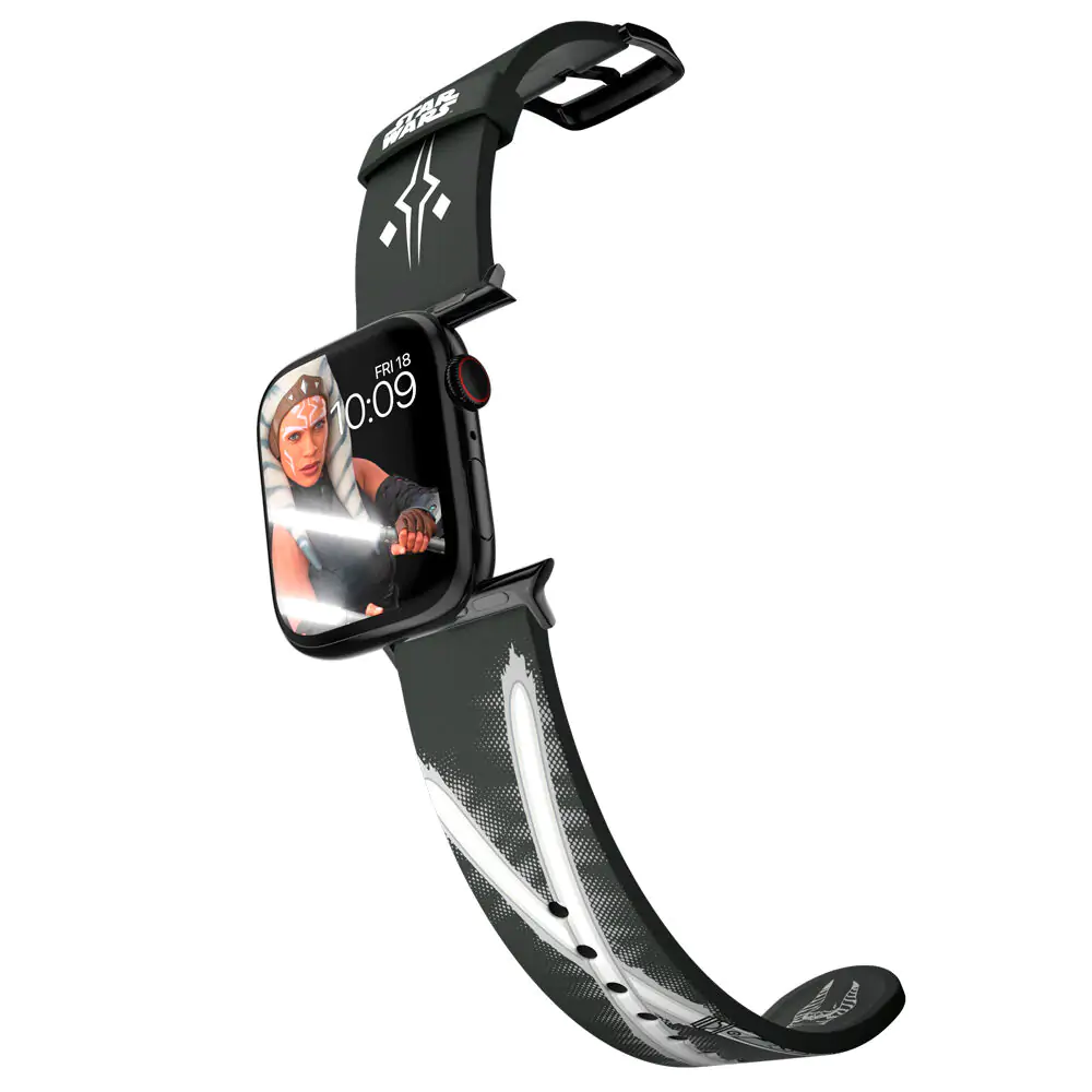 Star Wars The Mandalorian Ahsoka Tano Lightsaber Smartwatch strap + face designs product photo