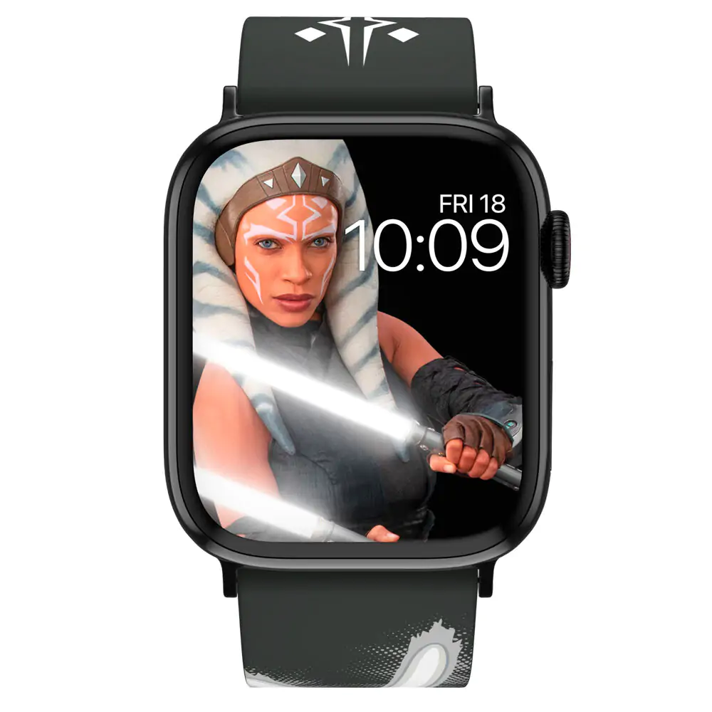 Star Wars The Mandalorian Ahsoka Tano Lightsaber Smartwatch strap + face designs product photo