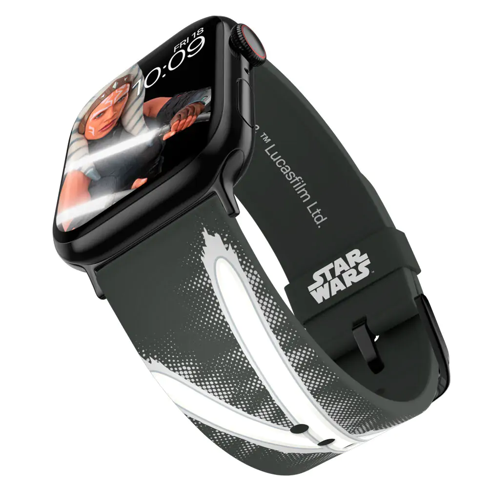 Star Wars The Mandalorian Ahsoka Tano Lightsaber Smartwatch strap + face designs product photo