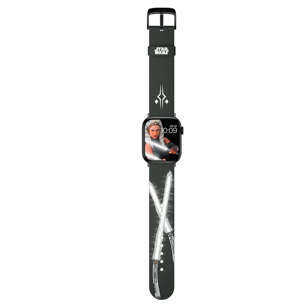 Star Wars The Mandalorian Ahsoka Tano Lightsaber Smartwatch strap + face designs product photo
