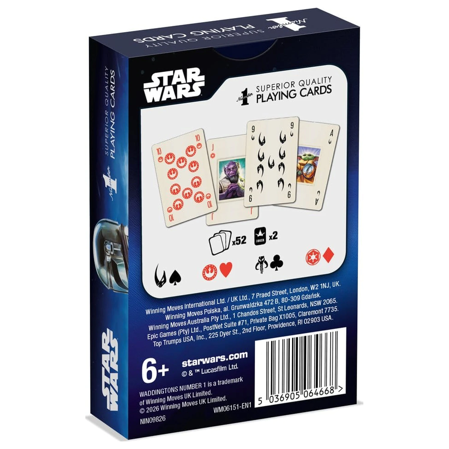 Star Wars Playing Cards The Mandalorian and Grogu *English Version* product photo