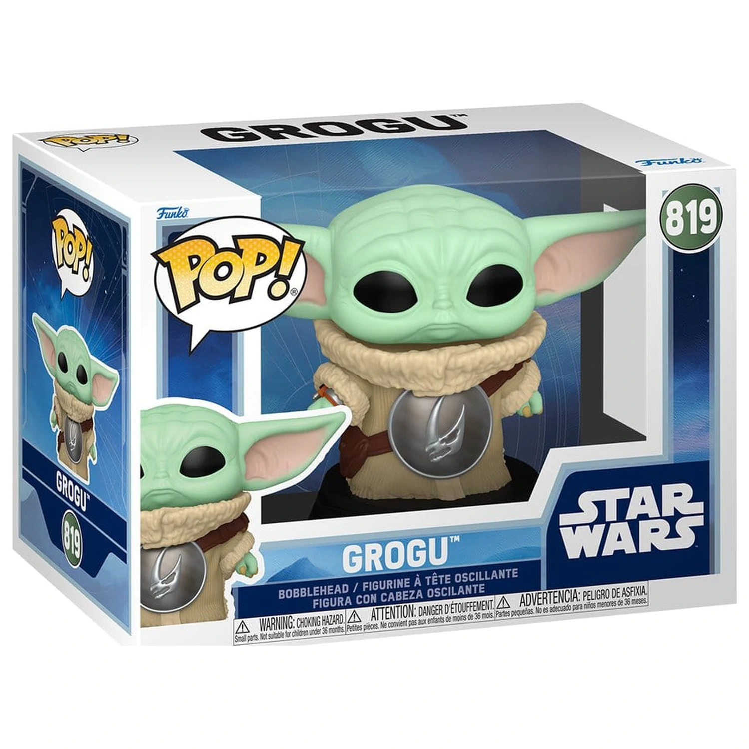 Star Wars: The Mandalorian and Grogu Funko POP! Vinyl Bobblehead Figure Grogu 9 cm product photo